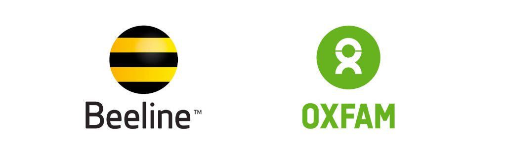Beeline and Oxfam logos