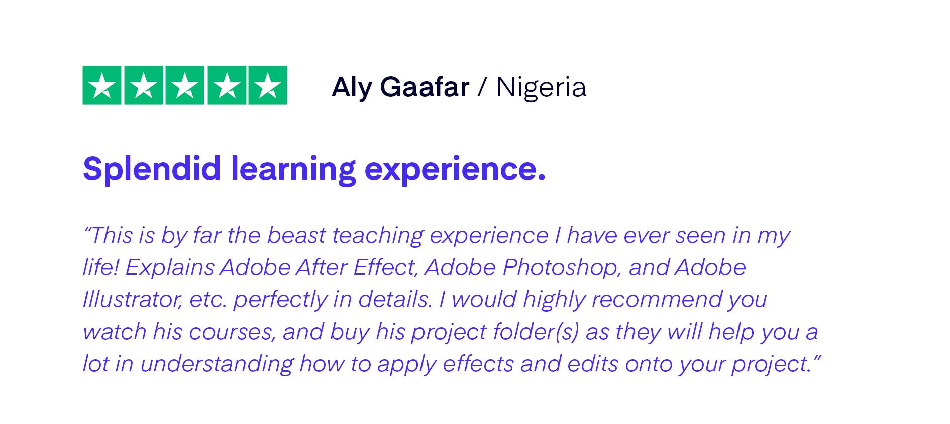After Effects Review